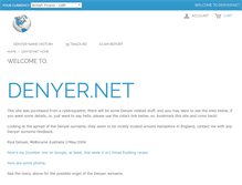 Tablet Screenshot of denyer.net